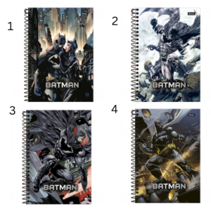 Caderno 1/4 C/ Dura Espiral Batman – 80 Folhas – FORONI