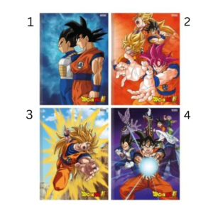Caderno 1 Matéria C/ Dura Brochurão Dragon Ball – 80 Folhas – SÃO DOMINGOS