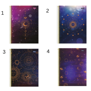 Caderno C/ Dura Espiral Cosmos – 15 Matérias – 240 Folhas - SÃO DOMINGOS