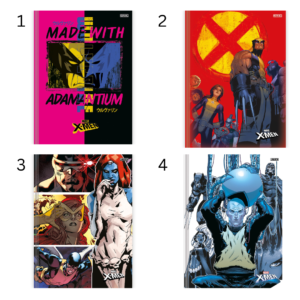 Caderno 1 Matéria C/ Dura Brochurão X-Men – 80 Folhas – SÃO DOMINGOS