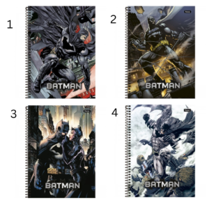 Caderno C/ Dura Espiral Batman – 1 Matéria - 80 Folhas - FORONI