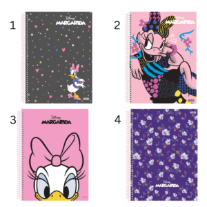Caderno 1 Matéria C/ Dura Espiral Margarida – 80 Folhas – SÃO DOMINGOS