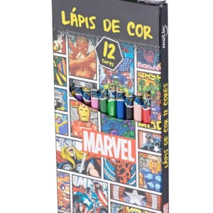 Lápis de Cor Marvel – 12 Cores – MOLIN