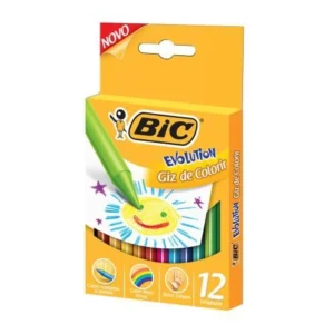 Giz De Cera Evolution - 12 Cores - BIC
