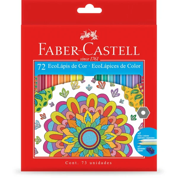 Lápis de Cor Eco Lápis – 72 Cores – FABER CASTELL