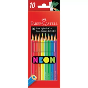 Lápis de Cor - 10 Cores Neon - FABER CASTELL