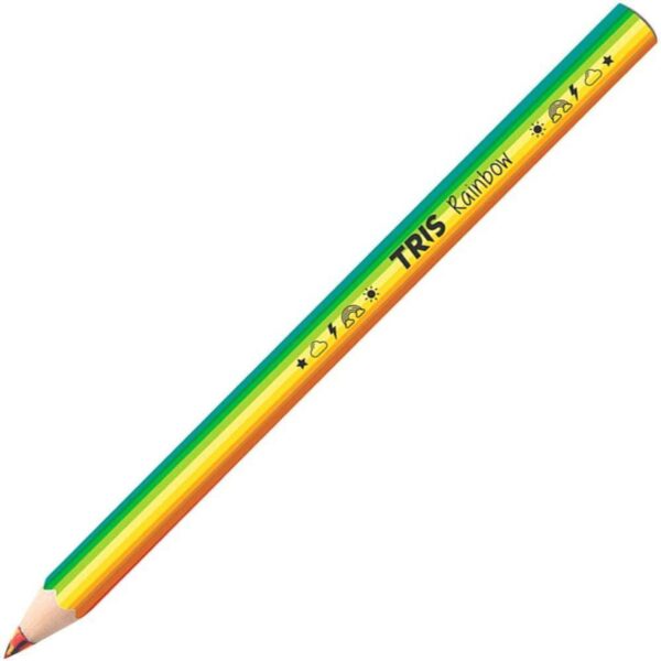 Lápis de Cor Jumbo Rainbow - Unidade - TRIS