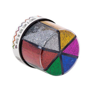 Glitter Shaker Colors - Pote de 60G com 6 Cores - BRW