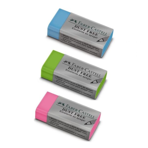 Borracha Dust Free Colorida - Unidade - FABER CASTELL