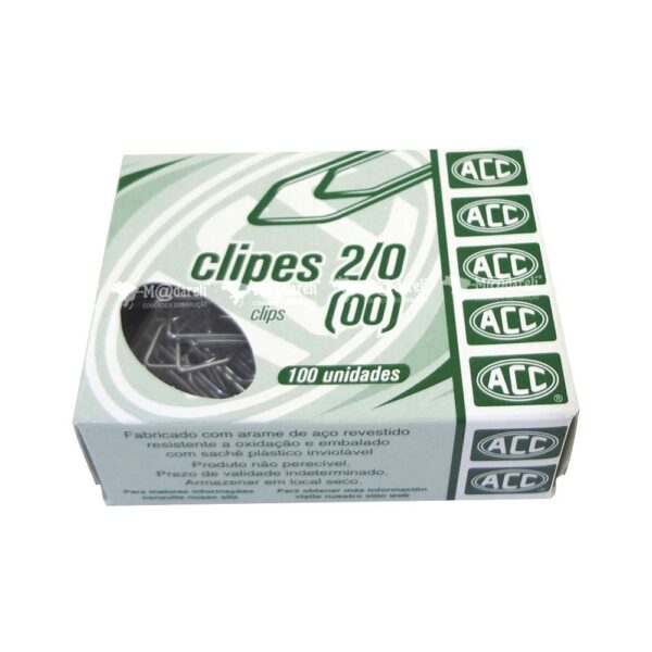 Clips Comum 2/0 - 100 Unidades - ACC