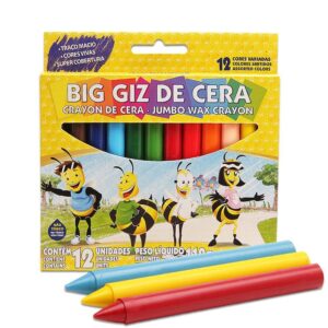 Giz de Cera Estaca – 12 Cores – ACRILEX