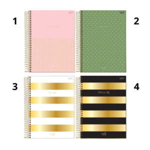 Caderno C/ Dura Espiral Dots Spots – 1 Matéria – 80 Folhas - JANDAIA