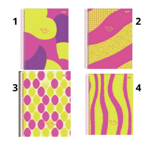 Caderno C/ Dura Espiral My Honey – 1 Matéria – 80 Folhas - SÃO DOMINGOS