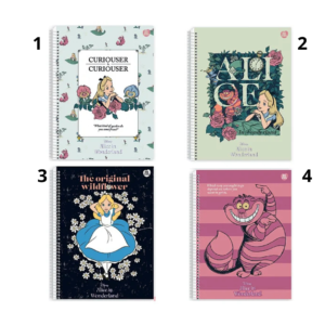 Caderno C/ Dura Espiral Alice – 10 Matérias – 160 Folhas - ANIMATIVA