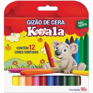 Giz de Cera – 12 Cores – KOALA