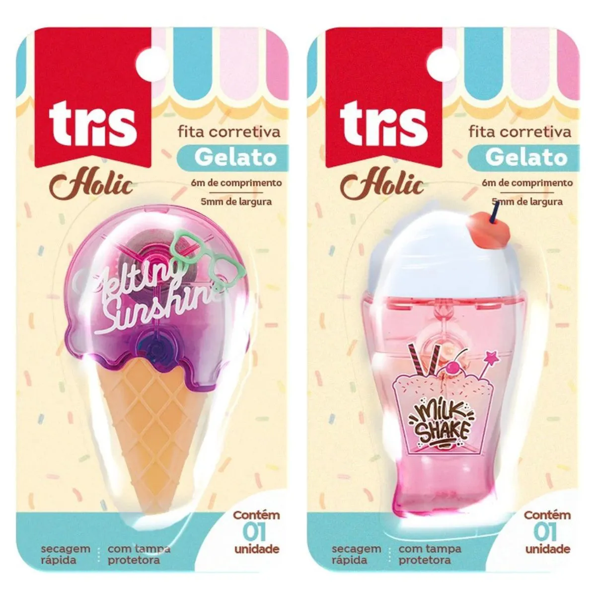 Corretivo Fita Gelato - 6M x 5mm - Unidade - TRIS