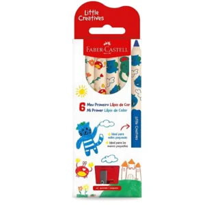 Meu Primeiro Lápis de Cor - 6 Cores + 1 Apontador  - FABER CASTELL