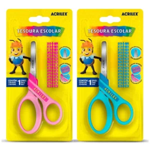Tesoura Escolar C/ Identificação - Unidade - ACRILEX