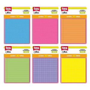 Bloco de Anotações Autoadesivo Holic - Unidade - TRIS