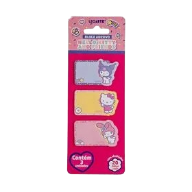 Bloco de Anotações Autoadesivo Hello Kitty - 60 Folhas - LEO LEO